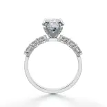 Pierścionek z dużym diamentem białe złoto SBP_038 Pierścionek z dużym diamentem białe złoto SBP_038